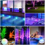 Carastek Unterwasser LED Licht 4er Set mit Fernbedienung – RGB Poolbeleuchtung IP68 – Bild 7