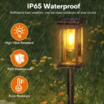 Chedin Solarleuchten 6er Set – Wasserdichte LED Gartenleuchten mit Warmweiß für Balkon & Garten – Bild 2