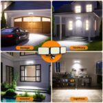 KIBTOY 240 LED Bewegungsmelder Aussen – 1500 Lm Batterie-Sicherheitsleuchte IP65 – Bild 8
