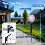 Solpex 2er Set 35 LED Solarstrahler für Außen – Intelligente Gartenbeleuchtung mit 3 Helligkeitsstufen – Bild 3