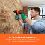BLACK+DECKER BEH710K-QS Schlagbohrmaschine 710W – Professionelle Bohrkraft bis 2800 U/min – Bild 3