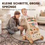 Tiny Land Lauflernwagen Holz – Laufhilfe mit Bremse & Geschwindigkeitskontrolle ab 1 Jahr – Bild 3