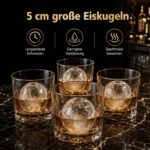 COSTWAY Eiswürfelmaschine für Eiskugeln – 150 Stück/Tag, 5cm Kugeln, Selbstreinigung – Bild 4