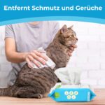 PrimePets Feuchttücher 3×100 Stück – Milde Reinigungstücher für Hunde & Katzen – Bild 7
