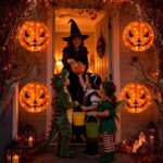 2er Set Halloween Kürbis Laterne 30cm mit 40 LEDs – IP44 Wasserdicht, 8 Modi & Timer – Bild 4