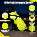 Wasserdichter Hunderegenmantel XL – Reflektierend & winddicht für mittelgrosse Hunde – Bild 6