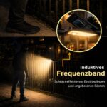 Hqynss Solar-Klemmleuchte Aussen mit Bewegungsmelder – 73 LED, 1000 Lumen, IP65 Wasserdicht – Bild 4