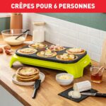 Tefal Crep'Party Colormania Crêpemaker – 6er Platte mit Thermo-Spot für Gruppen – Bild 2