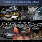 Motegear 5-Hex LED Deckenleuchte 26300LM – Modulares Werkstatt-Beleuchtungssystem 5000K – Bild 7