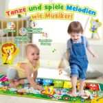 Dromlag Klaviermatte – Musikspielzeug mit 9 Tasten & Tierklängen für Babys ab 1 Jahr – Bild 4