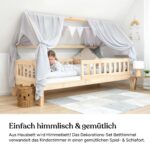 Ehrenkind® Betthimmel & Wimpelkette 90x200 – Kinderzimmer Deko Set Beige, Oeko-TEX – Bild 2
