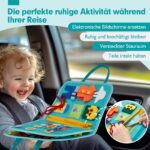 hahaland Busy Board mit 15 Aktivitäten – Montessori Motorikspielzeug ab 3 Jahren – Bild 7