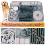 Schnüffelmatte für Hunde 66x42cm – Trainingsmatte mit rutschfester Unterseite für mentale Auslastung – Bild 3
