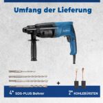 Dong Cheng 800W SDS-Plus Bohrhammer – 4-in-1 Multifunktionswerkzeug für Profi-Abbruch – Bild 9