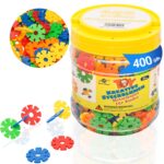 Smart-Planet Steckblumen 400er Set – Montessori Motorikspielzeug ab 3 Jahren