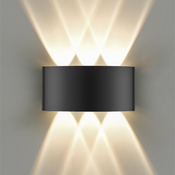GOOSKI LED Wandleuchte IP65 6W – Warmweiss Up & Down Licht für Innen & Aussen