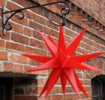 Wandarm aus Eisen für Aussensterne bis 80 cm – Wetterfester Metall-Halter für Garten – Bild 3