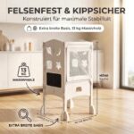 BabybeFun Lernturm ab 1 Jahr – Klappbar mit 360° Sicherheitsnetz & Anti-Kipp-Schutz – Bild 6