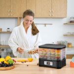 Nictemaw Dörrautomat Edelstahl 400W mit 8 Tabletts – Profi-Dörrgerät für Obst, Fleisch & Kräuter – Bild 2