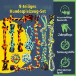 Speedy Panther Baumwollseil-Spielzeug-Set 9-teilig – Kauspielzeug für grosse Hunde – Bild 2