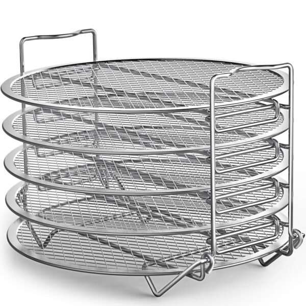 Goldlion Dehydrator Rack Edelstahl – 5-schichtiges Zubehör für Ninja Foodi & Instant Pot