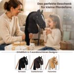 GALOPP FREUDE Hobby Horse Braunschecke A3 – Steckenpferd mit Trense & abnehmbarem Stab – Bild 6