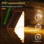 NIORSUN Solar-Treppenleuchten 6er Set – IP67 Wasserdicht mit 13 LEDs für Treppen & Garten – Bild 6