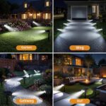 btfarm 4er Set Solar-Strahler mit Bewegungsmelder – 3 Modi & IP65 Wasserdicht für Garten – Bild 7
