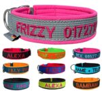 elropet Personalisiertes Hundehalsband mit Bestickung – XS bis XXL für alle Hunde