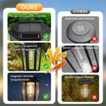 DOMOR Solarleuchten 4er Set – IP65 Gartenbeleuchtung mit Warmweiss & Automatik – Bild 6