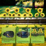 Hqynss Solar-Sonnenblumenleuchten 2er-Set – IP65 Gartenleuchten mit Dämmerungssensor – Bild 6