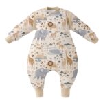 Unnivoll Babyschlafsack 90 cm Winter mit Füssen 2,5 Tog – Warm & Sicher für 3–4 Jahre