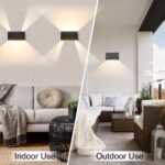CELAVY LED Wandleuchte Anthrazit mit Bewegungsmelder – IP65 Aussenlampe für Innen & Aussen – Bild 5