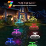 FIVAVA Solar-Gartenleuchten 4er-Set – IP65 Aussenbeleuchtung mit 8h Akkulaufzeit – Bild 2