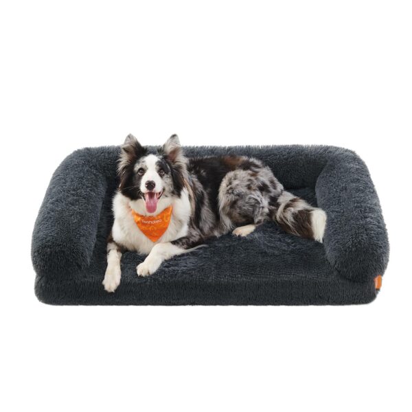 Feandrea FluffyHug Hundebett 106x76 cm – Premium Hundematte für grosse Hunde bis 35 kg
