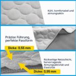 OFFASST Kühlmatte 100x70cm – Selbstkühlende Hundematte mit Eisseide für Hunde & Katzen – Bild 4