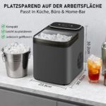 Citybee Eiswürfelmaschine Selbstreinigend 14kg/24h – Frisches Eis in 6 Min für Küche & Büro – Bild 7