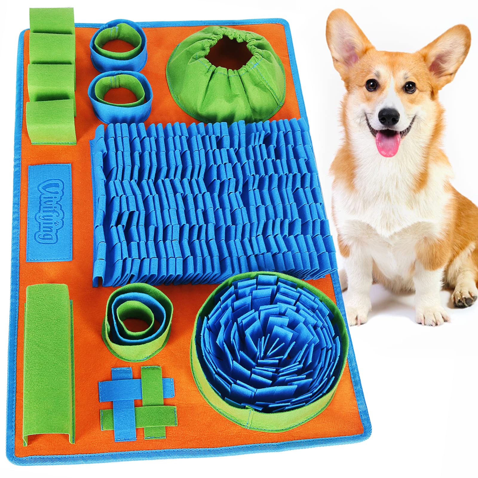 Vivifying Schnüffelteppich 66x42 cm – Interaktives Intelligenzspielzeug für Hunde