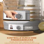 HOMCOM Dörrautomat 245 W mit 5 Tabletts – Temperaturregler 35-70°C für Obst, Gemüse & Fleisch – Bild 7