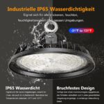 RUISUN UFO 150W LED Hallenstrahler 25500lm – Dimmbare Industrieleuchte IP65 für Werkstatt & Lager – Bild 5