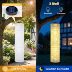iShabao Solar Laterne 96cm mit 88 LED – Wetterfeste Gartenleuchte für Aussen – Bild 6