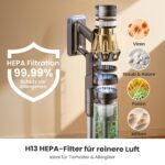 Yaber Home HP20 Akku-Staubsauger 180 AW – TÜV-getestet mit KI-Stauberkennung & H13-HEPA – Bild 3