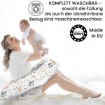 Amilian Stillkissen 170 cm XXL – Schwangerschaftskissen mit abnehmbarem Bezug – Bild 4