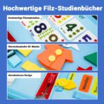RunHero Busy Board Montessori Filzbuch – 20+ Lernaktivitäten für Kinder ab 3 Jahren – Bild 6