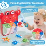 Hahaland Badewannenspielzeug 8er Set – Magnet-Angelspiel für Babys ab 12 Monaten – Bild 3