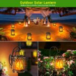 GEARLITE Solar Laternen 2er Set – Flammeneffekt LED Solarleuchten IP65 für Garten & Balkon – Bild 7