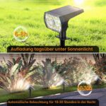 WENATY Solar-Sicherheitsleuchten mit Bewegungsmelder – 48 LED, 1000 Lumen, 4er Set – Bild 6