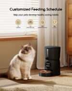 Faroro Futterautomat Katze 4L – Automatischer Futterspender mit 6 Mahlzeiten & Sprachfunktion – Bild 2