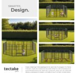 tectake Welpenauslauf 80 cm – 8er Gitter Freigehege faltbar für Hunde, Kaninchen & Kleintiere – Bild 4