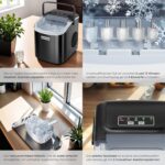 tectake® Eiswürfelmaschine Ice Maker – 12 kg Eis/24h mit 2 Grössen & Selbstreinigung – Bild 5